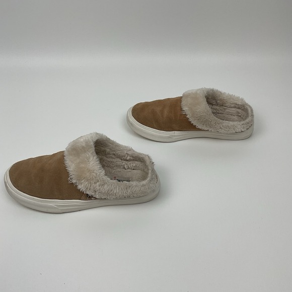 Minnetonka Suede Shearling Slip On Mules 8M Cozy Winter‎ Shoes Comfort Clogs - Picture 3 of 10